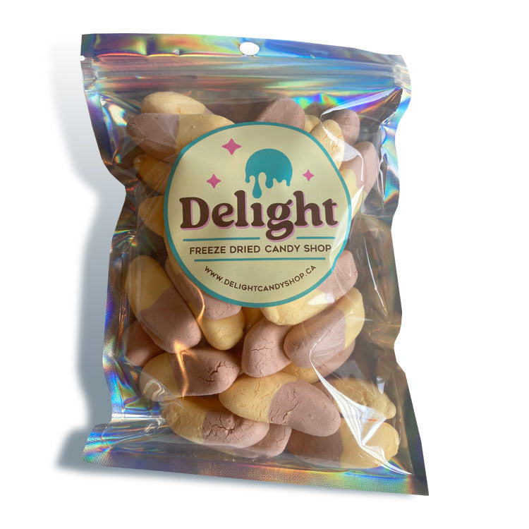 Freeze Dried Banana chocolate marshmallows. Large bag. Great party Snack. Candy Sold in Canada.